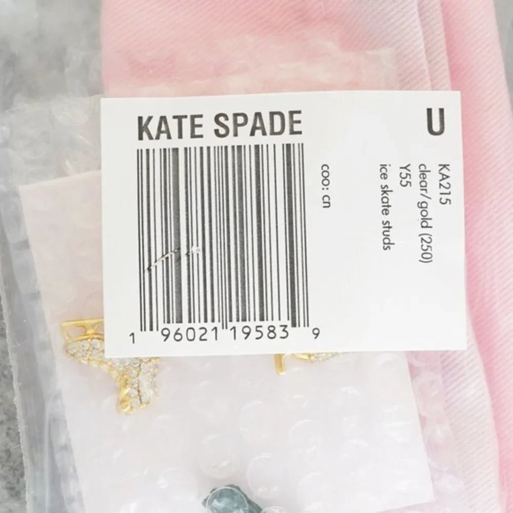 Kate Spade Snow Day Ice Skate Stud Earrings